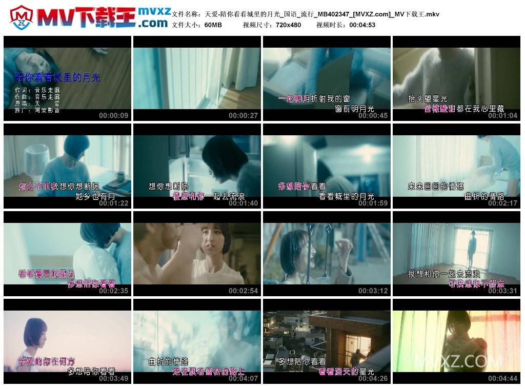 天爱-陪你看看城里的月光_国语_流行_MB402347